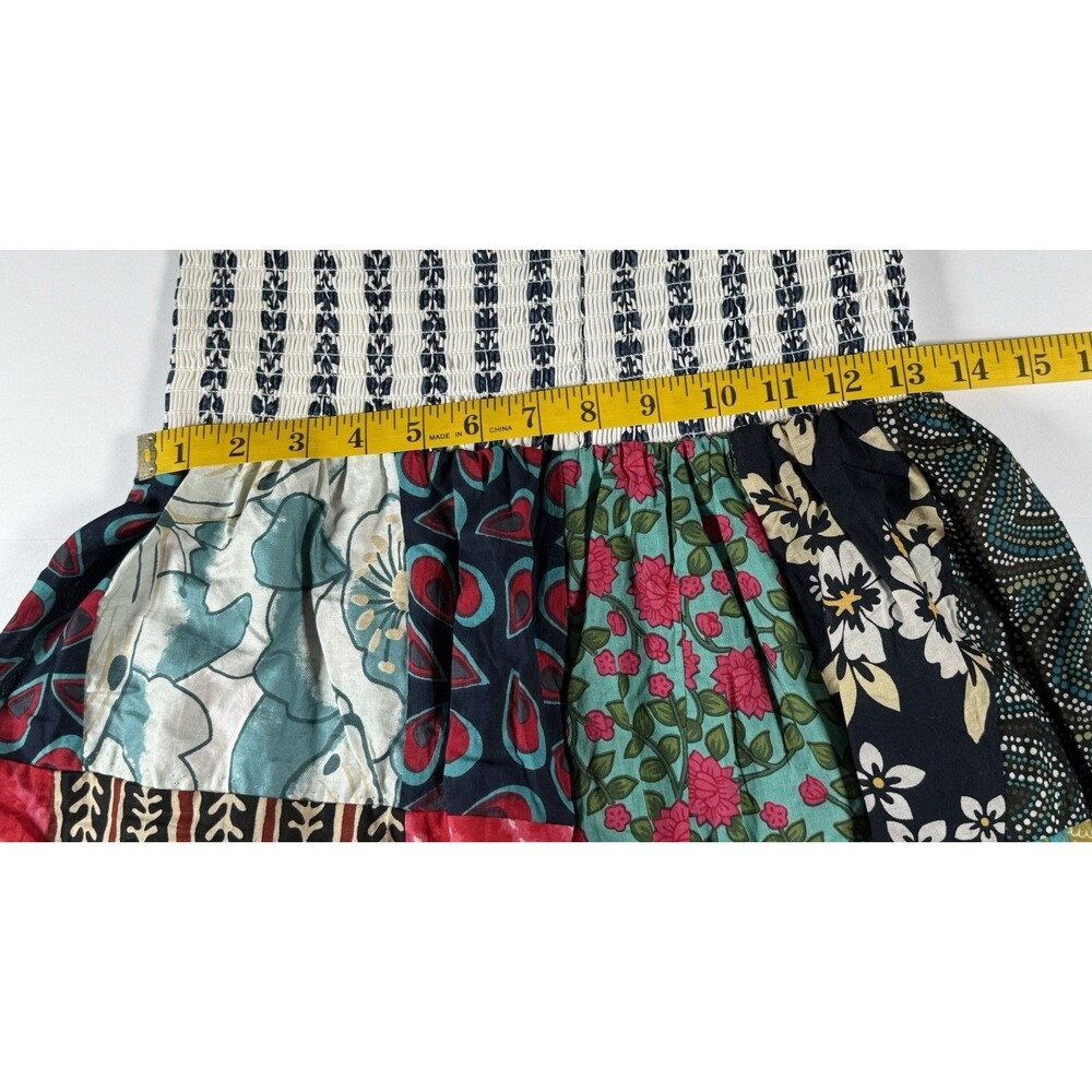 Ashley Taylor Patchwork Balloon Pants One Size Multicolor Pockets Made in India - Picture 4 of 11